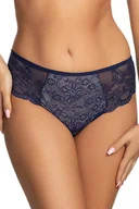 Majtki damskie - Gorsenia K358/1 Blanca granatowy 2XL Majtki brazyliany - miniaturka - grafika 1