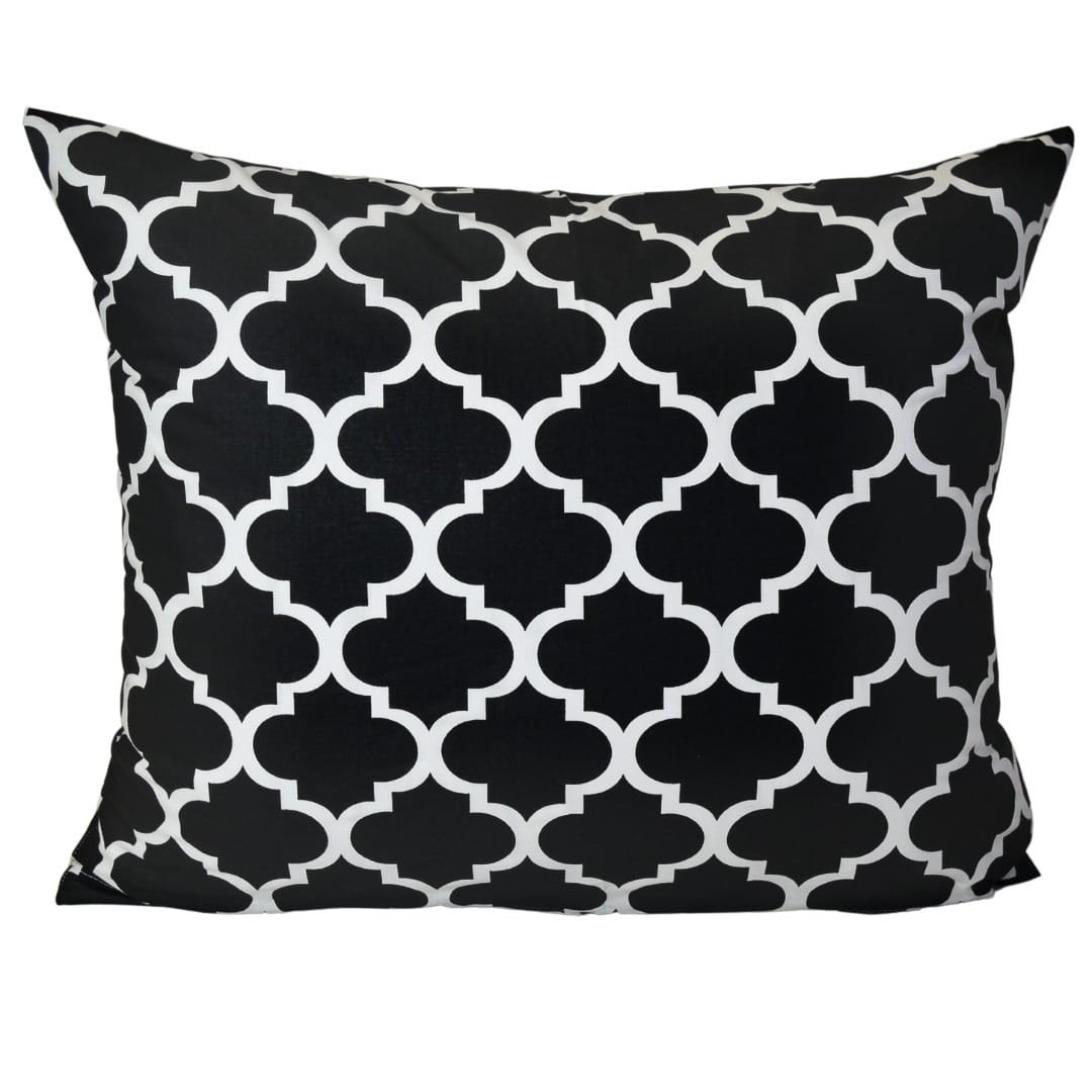 Poszewka Dziecięca 50x70 Bawełniana Maroko Czarne Wysoka Jakość Polski Producent