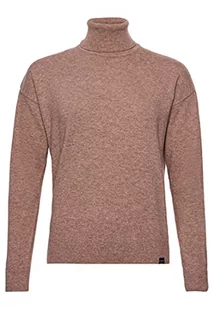 Superdry Lambswool Roll Neck Sweter damski, Mid Carmel Marl, 36 - Swetry damskie - miniaturka - grafika 1