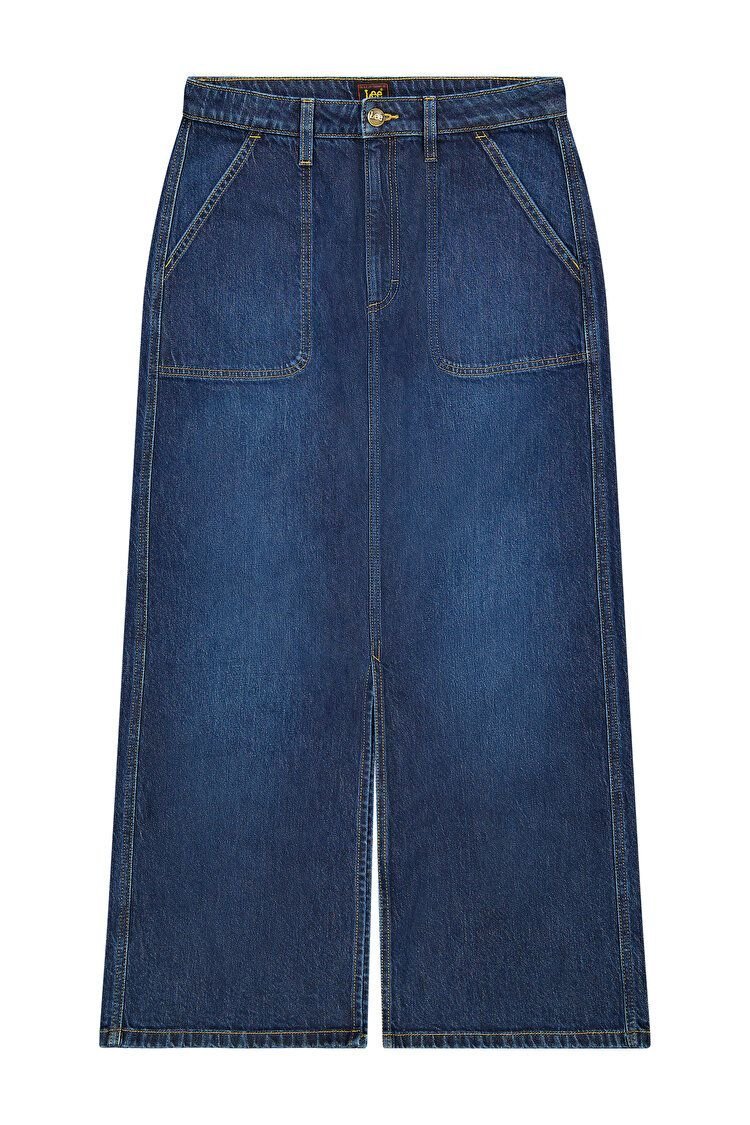 gonne kobieta lee 112370875 ww maxi abundant blue