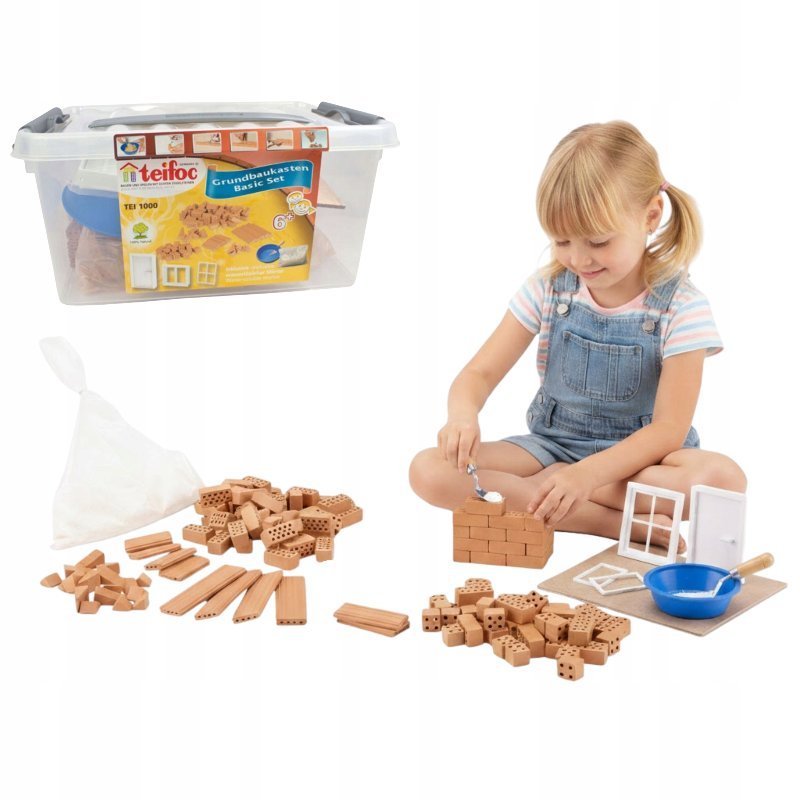 Zestaw Cegiełek Klocki Konstrukcyjne dla dzieci Teifoc Starter Set 100 el.