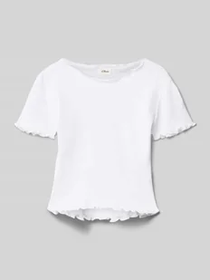 T-shirt o kroju Slim Fit z czystej bawełny - Koszulki dla dziewczynek - miniaturka - grafika 1