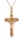Wisior w kształcie krzyża z wizerunkiem ukrzyżowanego Jezusa wykonany z 14-karatowego różowego złota próby 0,585