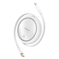 Kable USB - Kabel USB Baseus Free2Pull USB-C do iP 20W 1m (biały) - miniaturka - grafika 1
