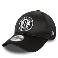 Czapki męskie - Czapka z daszkiem New Era Nba Satin 920 Nets 60434968 Czarny - miniaturka - grafika 1