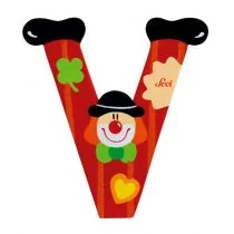 Sevi Trudi 81758  litera Clown V - Wyposażenie pokoiku dziecięcego - miniaturka - grafika 1