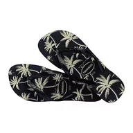 Klapki i japonki męskie - Havaianas Męskie klapki Aloha czarno-białe, Czarny czarny biały, 35/36 EU - miniaturka - grafika 1