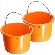 Wiadra i kastry budowlane - Wiadro budowlane Kanan 20L, pomarańczowe 2 szt. - miniaturka - grafika 1