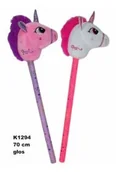 Zabawy w naśladowanie dorosłych - Pluszak Jednorożec na kiju z głosem 70 cm SUN-DAY SA1/30 - miniaturka - grafika 1