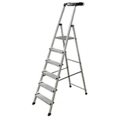 Drabiny - Drabina aluminiowa 6 stopni 1-stronna Secury Multigrip Krause - miniaturka - grafika 1