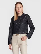 Kurtki damskie - Pinko Kurtka jeansowa Inspirata 1 1J1115 A0A4 Granatowy Boxy Fit - miniaturka - grafika 1