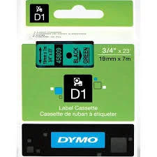 Dymo oryginalny taśma do drukarek etykiet 45809 S0720890 czarny druk/zielon - Taśmy do drukarek barwiące - miniaturka - grafika 3