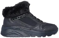 Botki damskie - Skechers Uno Lite Comfurt Collar Botki, czarne, 34 EU, Czarny, 1.5 UK Child - miniaturka - grafika 1