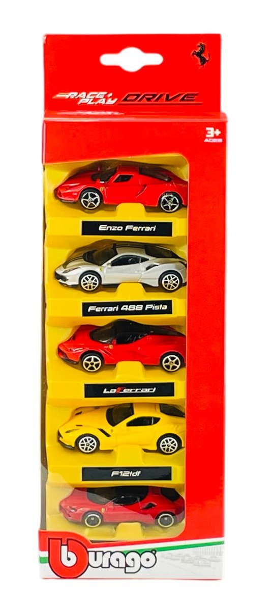 BBURAGO FERRARI 5-PACK 1:64 56105