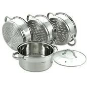 Zestawy garnków i patelni - Klausberg Garnki do gotowania na parze 22cm 5 ele [KB-7143] KB-7143 - miniaturka - grafika 1