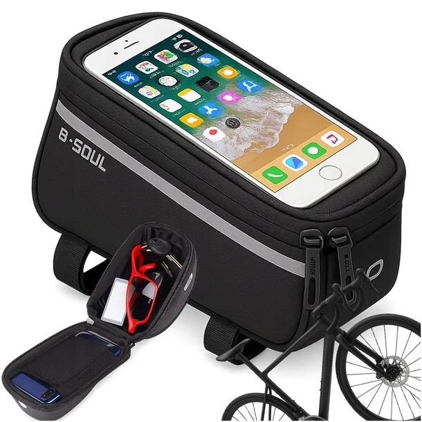 Sakwa Torba Rowerowa Wodoodporna Uchwyt Etui Na Telefon Na Ramę Saszetka