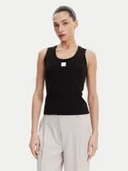 Koszulki i topy damskie - Fracomina Top FP25ST2001J40101 Czarny Slim Fit - miniaturka - grafika 1