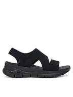 Sandały damskie - Skechers Sandały Arch Fit-Brightest Day 119458/BBK Czarny - miniaturka - grafika 1
