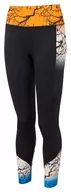 Spodnie sportowe damskie - RONHILL Legginsy do biegania damskie LIFE SATORI TIGHT czarno-żółte - miniaturka - grafika 1