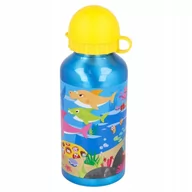 Bidony dla dzieci - Bidon Aluminiowy Z Ustnikiem Baby Shark Rekin - miniaturka - grafika 1
