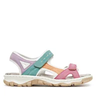 Sandały damskie - Sandały Rieker CEO-68866-92 Różowy - miniaturka - grafika 1