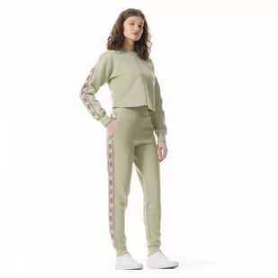 Damskie spodnie dresowe Guess Britney Jogger - zielone - GUESS - Spodnie sportowe damskie - miniaturka - grafika 1