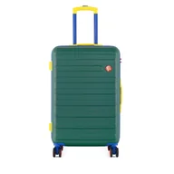 Walizki - Walizka średnia Semi Line T5846-2 Zielony - miniaturka - grafika 1