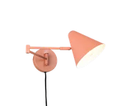 Lampy ścienne - COSIMA 263970140 kinkiet regulowany morelowy 1xE14 łamane ramię - miniaturka - grafika 1