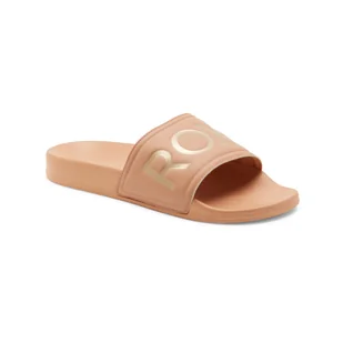 Damskie Klapki ROXY SLIPPY II ARJL100679-KBG – Beżowy - Klapki i japonki damskie - miniaturka - grafika 1