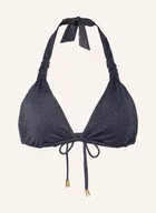 Stroje kąpielowe - Seafolly Góra Od Bikini Trójkątnego Poolside Z Błyszczącą Przędzą blau - miniaturka - grafika 1