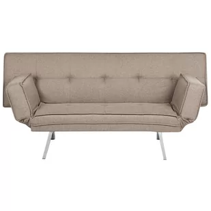 Tapicerowana sofa rozkładana brązowa BRISTOL - Sofy i kanapy - miniaturka - grafika 1
