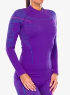 Bluzy sportowe damskie - Bluza termoaktywna damska Brubeck Thermo - lavender - miniaturka - grafika 1
