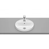 Umywalki - Roca A3270Y4S00 GAP Umywalka blatowa okr$520g$521a 40 cm z otworem na bateri$522 z przelewem Supraglaze$523 - miniaturka - grafika 1