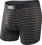 Majtki męskie - SAXX Bokserki Vibe Boxer Brief Black Gradient Stripe r. S - miniaturka - grafika 1