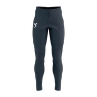 Spodnie sportowe damskie - COMPRESSPORT Spodnie biegowe SEAMLESS PANTS mood indigo melange - miniaturka - grafika 1