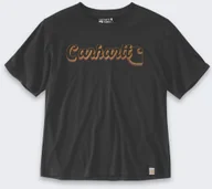 Koszulki męskie - Koszulka Carhartt Script Graphic Tencel Black - miniaturka - grafika 1