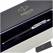 Długopisy - Długopis Parker Jotter Czarny + Eleganckie Pudełko Gratis Na Prezent - miniaturka - grafika 1