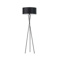 Lampy stojące - Czarna lampa stojąca na trójnogu w nowoczesnym stylu PARYŻ - miniaturka - grafika 1