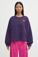 Bluzy damskie - The North Face bluza Redbox damska kolor fioletowy gładka NF0A8EFY1JI1 - miniaturka - grafika 1