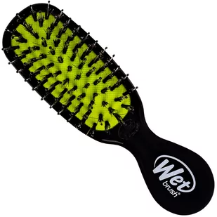 Wet Brush Mini Shine Enhancer czarna kompaktowa szczotka z włosiem dzika, nabłyszcza i wygładza - Szczotki i grzebienie do włosów - miniaturka - grafika 1