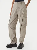 Spodnie damskie - G-Star Raw Spodnie materiałowe D28756-D388 Beżowy Boyfriend Fit - miniaturka - grafika 1