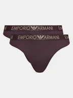 Majtki damskie - Emporio Armani Underwear Komplet 2 par stringów 163333 4F235 05093 Fioletowy - miniaturka - grafika 1