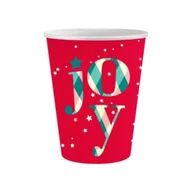 Dekoracje i nakrycia stołu na imprezę - Kubeczki papierowe Joy czerwone - miniaturka - grafika 1