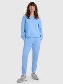 Spodnie sportowe damskie - 4F Spodnie dresowe joggery damskie - niebieskie XXL - miniaturka - grafika 1