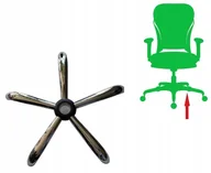 Meble modułowe i akcesoria - SOLIDNA Podstawa FOTELA obrotowego STALOWA Krzyżak chromowany PFS122/600 - miniaturka - grafika 1