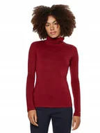 Swetry damskie - TOMMY HILFIGER DAMSKI GOLF SLIM SOFT WINO r. XS - miniaturka - grafika 1