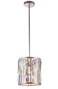 Lampy sufitowe - EVO LAMPA wisząca EVO P01110CP kryształowa OPRAWA zwis glamour crystal przezroczysty EVO P01110CP - miniaturka - grafika 1