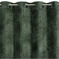 Zasłony - Zasłona EUROFIRANY Aleta 135 x 250 cm Ciemnozielony - miniaturka - grafika 1