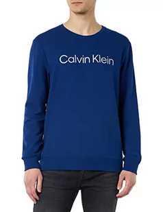 Calvin Klein Męska bluza z kapturem L/S, NIEBIESKI, M - Bluzy męskie - miniaturka - grafika 1