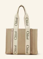 Torebki damskie - Chloé Torba Shopper Woody beige - miniaturka - grafika 1